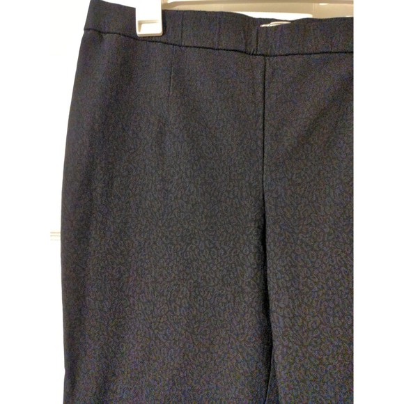 Like new Dana Buchman black leopard tights leggings slacks - Picture 5 of 5